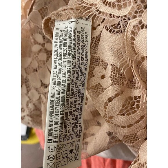 Forever 21 Dress Size S NEW Lace Top Slip Dress Pink Midi Dress Floral Dance - Picture 4 of 5